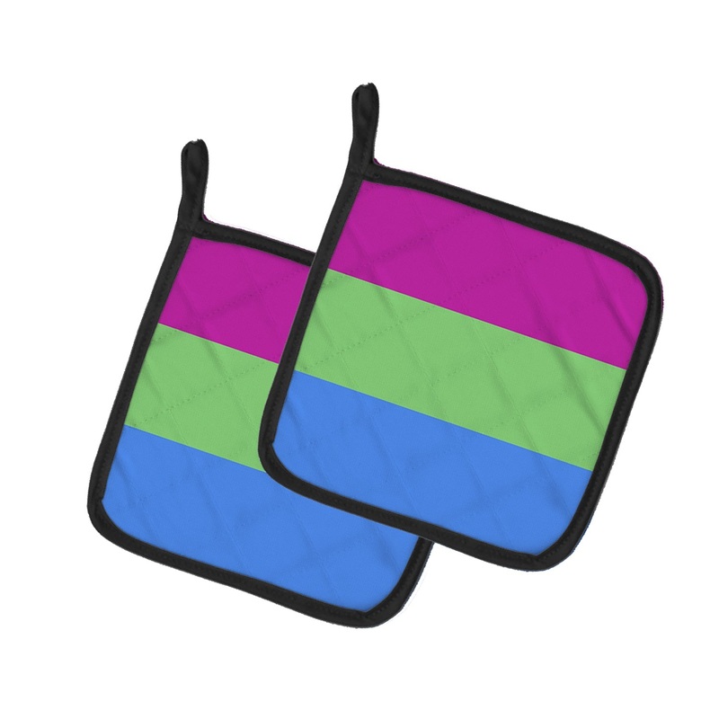 Polisexual Pride Pot Holders - Set of 2 - Heat-Resistant Kitchen Essentials