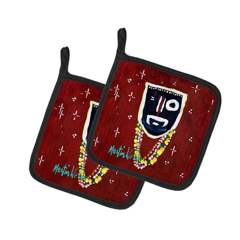Zee Brown Pot Holders - Set of 2 Decorative Kitchen Helpers | Made in the USA