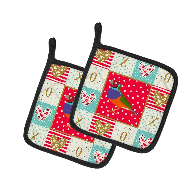 Amadina Love Pot Holders - Set of 2 - Heat-Resistant Kitchen Essentials CK5509PTHD