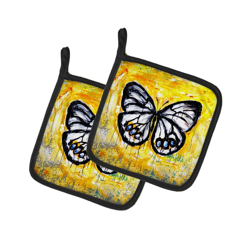 Buttefly Whisp Pot Holders - Set of 2 Decorative Kitchen Helpers | Made in the USA