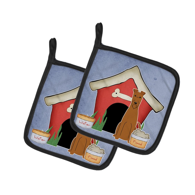 Dog House Collection Irish Terrier Pot Holders - Set of 2 - Heat-Resistant Kitchen Essentials
