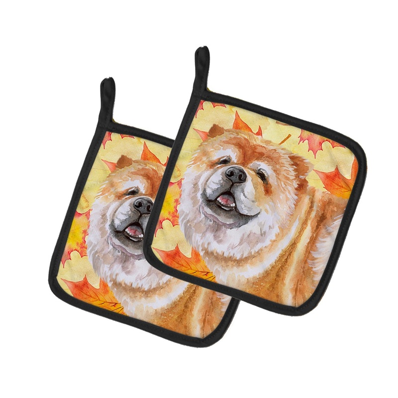 Cane Corso Fall Pot Holders - Set of 2 - Heat-Resistant Kitchen Essentials BB9956PTHD
