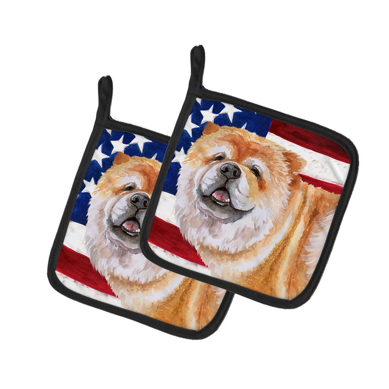 Cane Corso Patriotic Pot Holders - Set of 2 - Heat-Resistant Kitchen Essentials BB9695PTHD