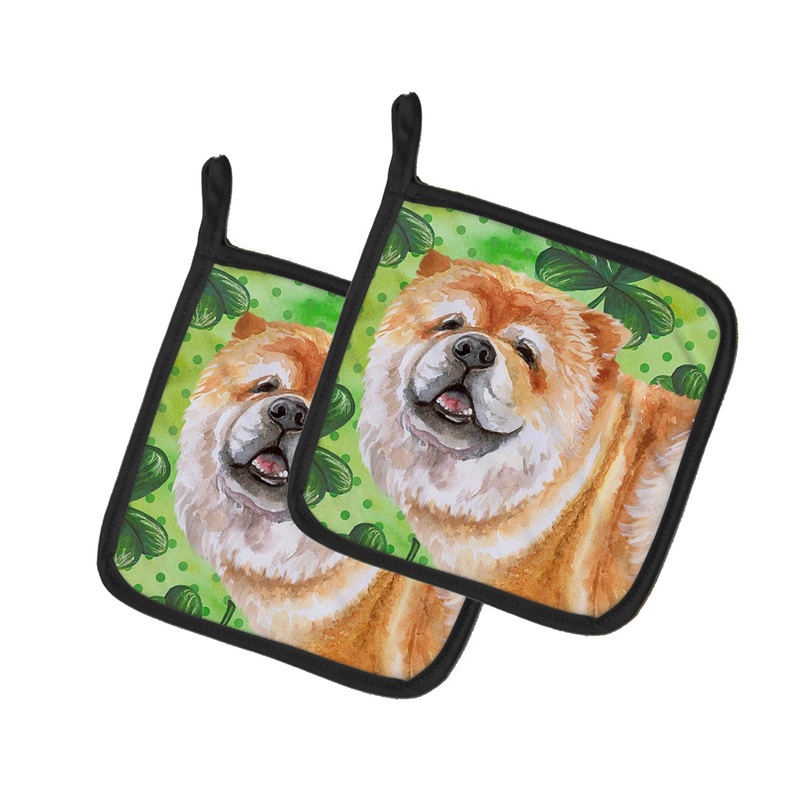 Cane Corso St Patrick's Pot Holders - Set of 2 - Heat-Resistant Kitchen Essentials BB9869PTHD