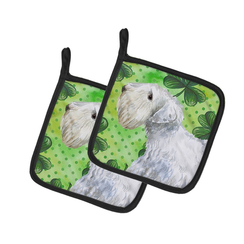 Sealyham Terrier St Patrick's Pot Holders - Set of 2 - Heat-Resistant Kitchen Essentials BB9858PTHD