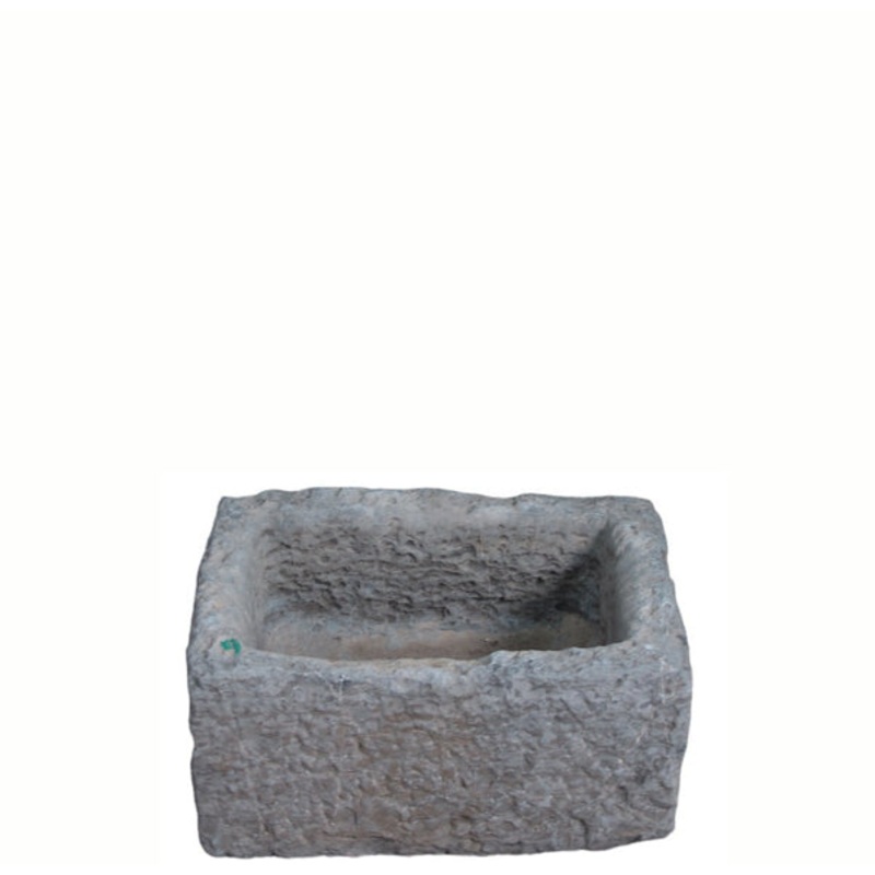 18" Inch Long Hand Chiseled Stone Trough 24-9