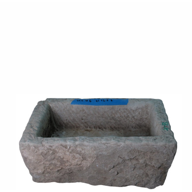 26" Inch Long Hand Chiseled Stone Trough 33
