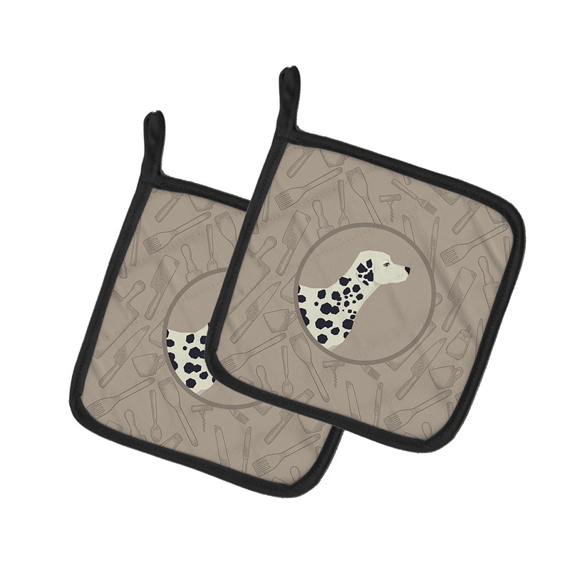 Dalmatian In the Kitchen Pot Holders - Set of 2 - Heat-Resistant Kitchen Essentials CK2181PTHD