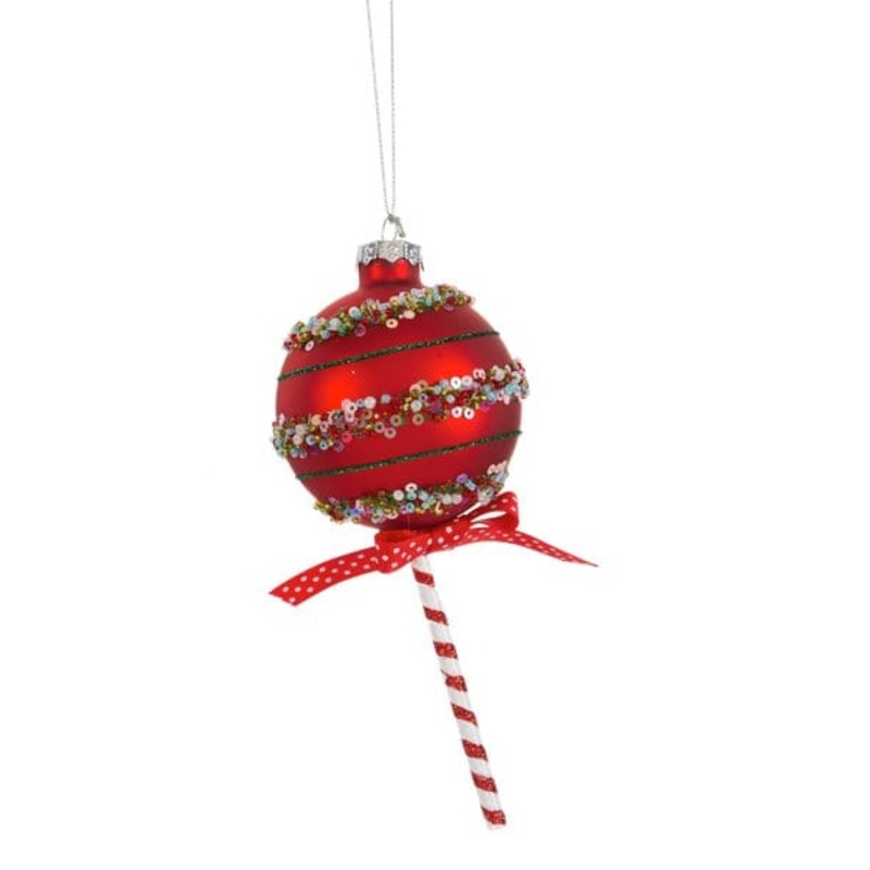 Cake Pop Ornaments  - Red - Final Sale