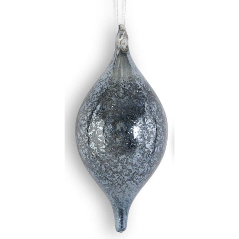 Dark Blue Mercury Glass  Finial Ornaments - Final Sale