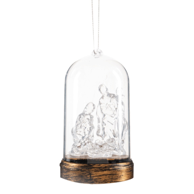 Light Up Nativity Scene Ornament - Final Sale