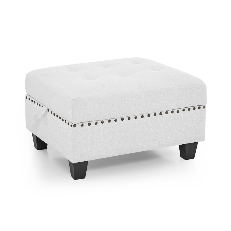Ottoman for Modular SectionalIvory 5.5"31.5"19"