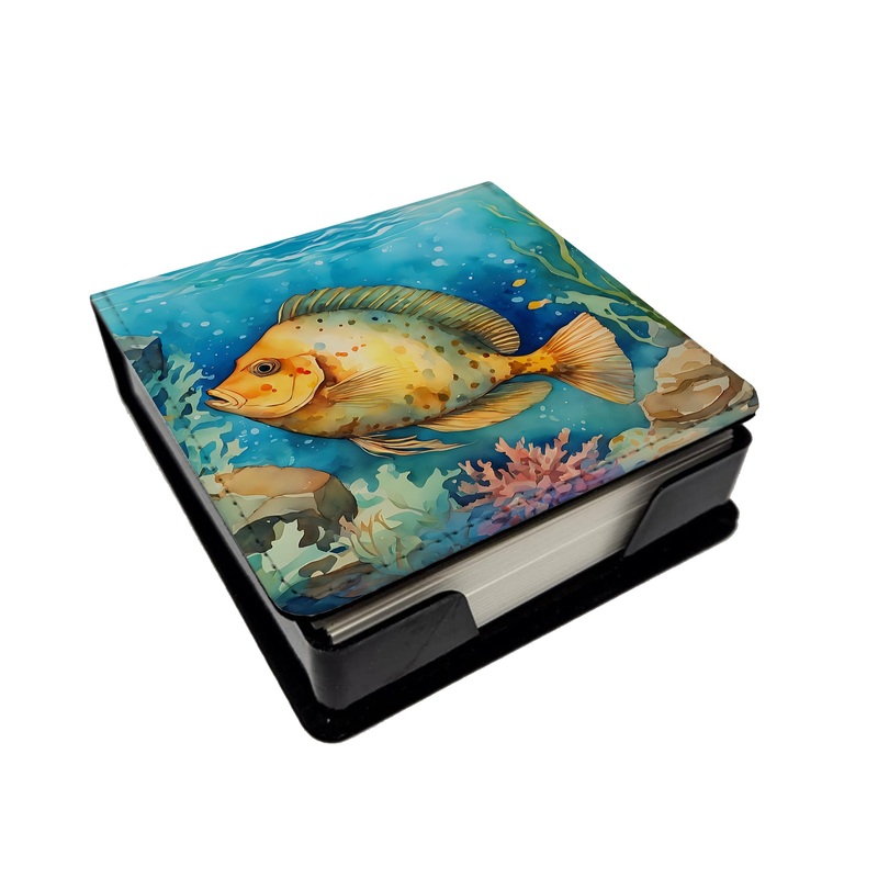 Flounder PU Leather Note Paper Holder