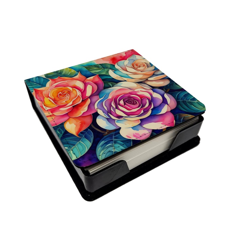 Gardenias in Color PU Leather Note Paper Holder