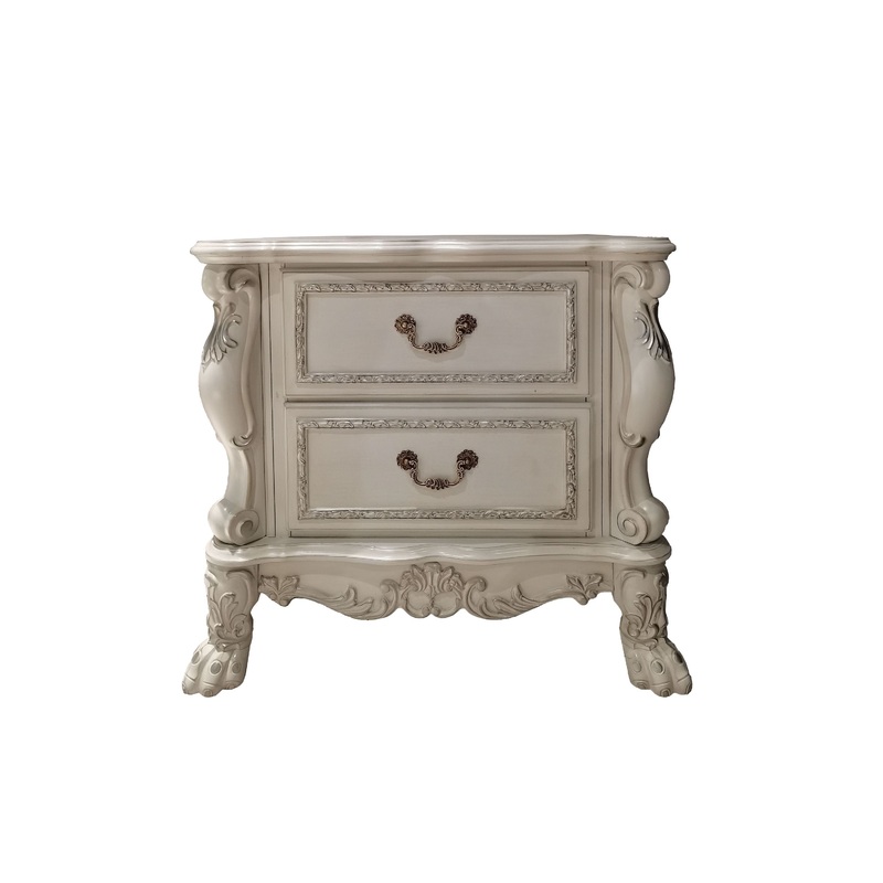 Dresden II NIGHTSTAND PU & White Finish