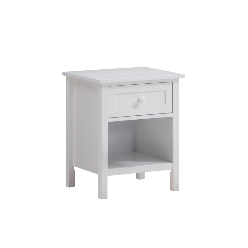 Iolanda Nightstand, White Finish