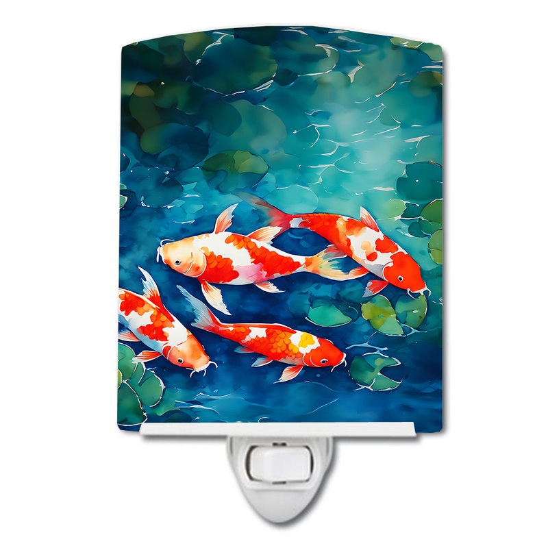 Koi Fish Ceramic Night Light