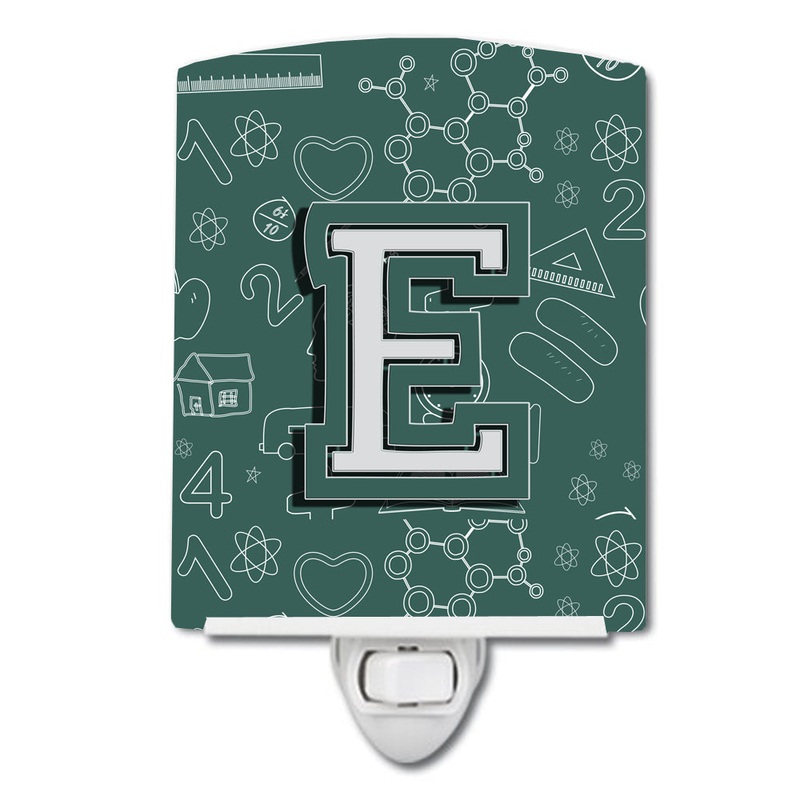 Letter E Back to School Initial Ceramic Night Light CJ2010-ECNL