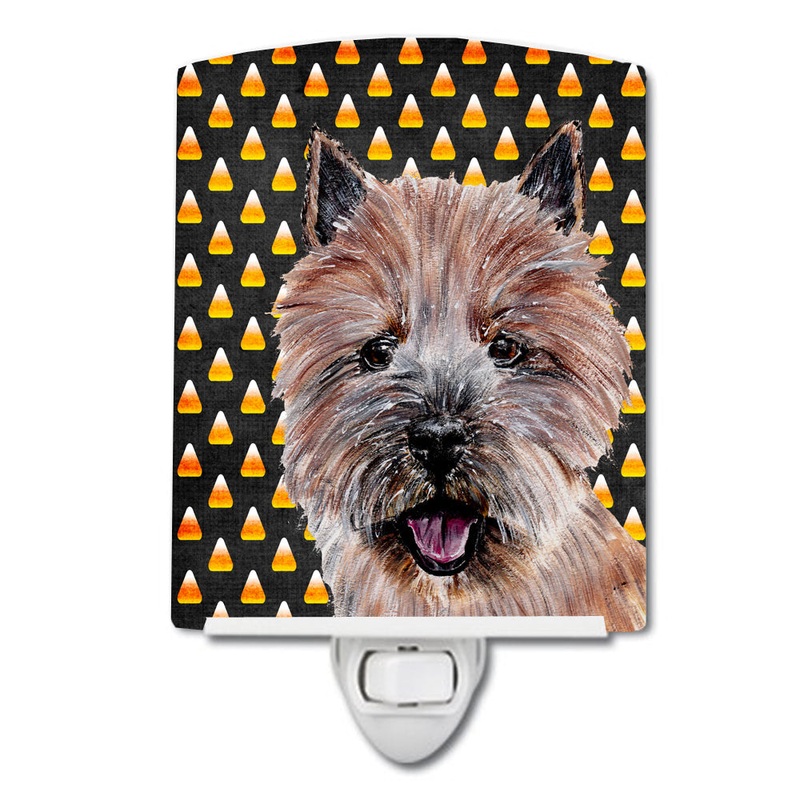 Norwich Terrier Candy Corn Halloween Ceramic Night Light SC9662CNL
