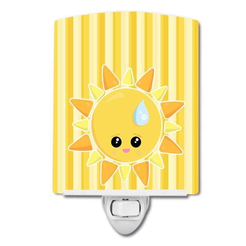 Weather Sun Sprinkle Face Ceramic Night Light BB7150CNL