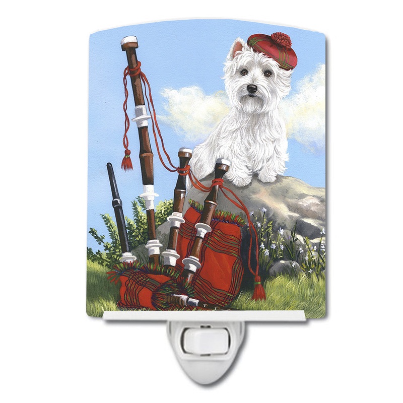 Westie Piper Ceramic Night Light PPP3222CNL