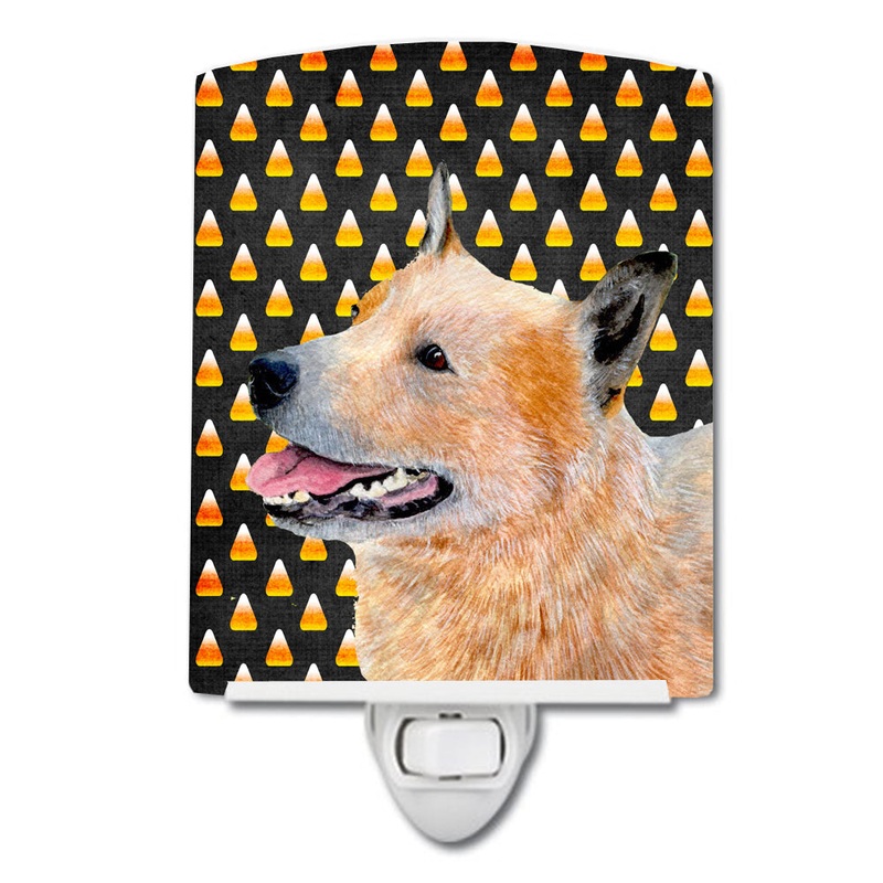 Australian Cattle Dog Candy Corn Halloween Portrait Ceramic Night Light LH9058CNL