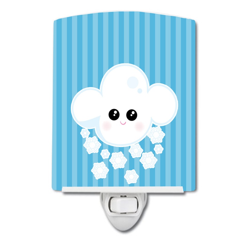 Weather Snowing Face Ceramic Night Light BB7158CNL