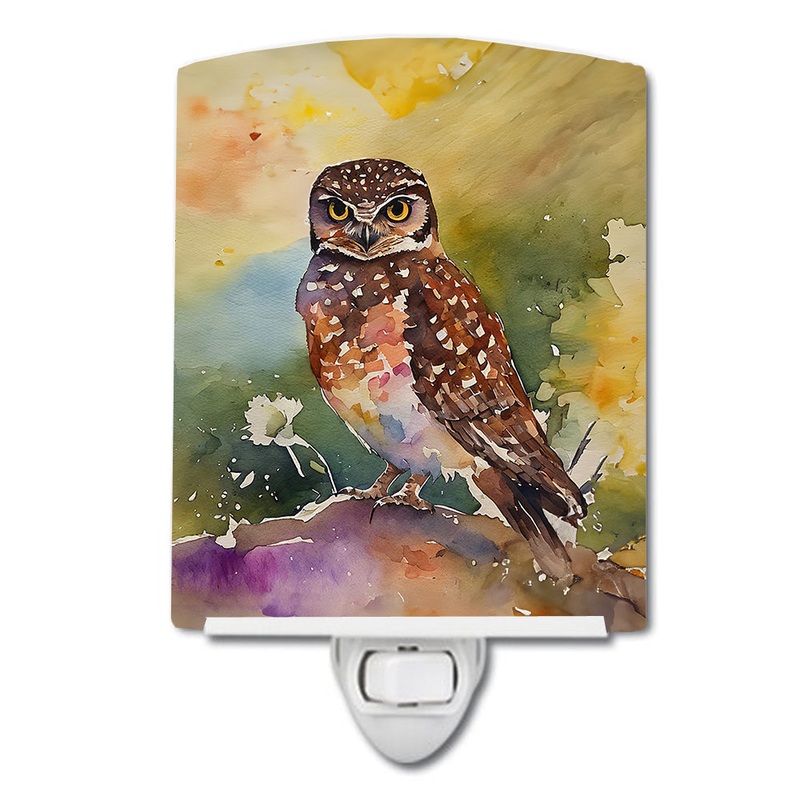 Burrowing Owl Ceramic Night Light