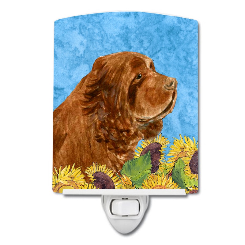Sussex Spaniel in Summer Flowers Ceramic Night Light SS4143CNL