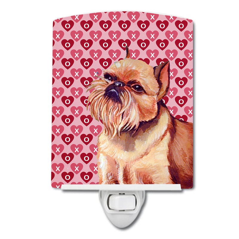 Brussels Griffon Hearts Love and Valentine's Day Portrait Ceramic Night Light LH9134CNL