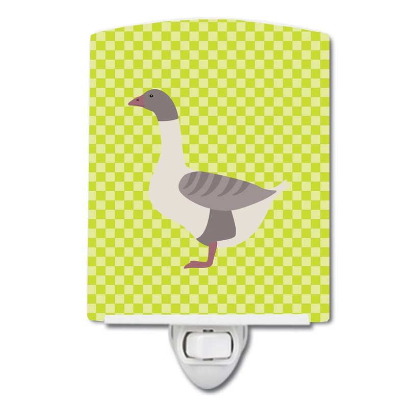 Buff Grey Back Goose Green Ceramic Night Light BB7727CNL