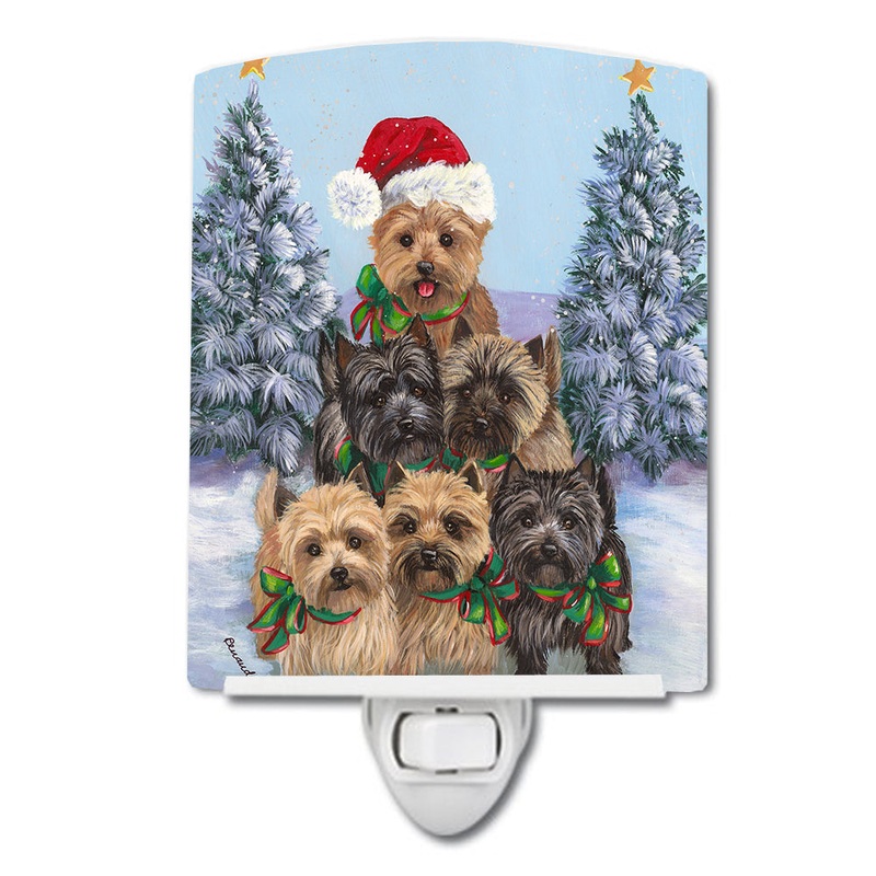 Cairn Terrier Christmas Family Tree Ceramic Night Light PPP3051CNL