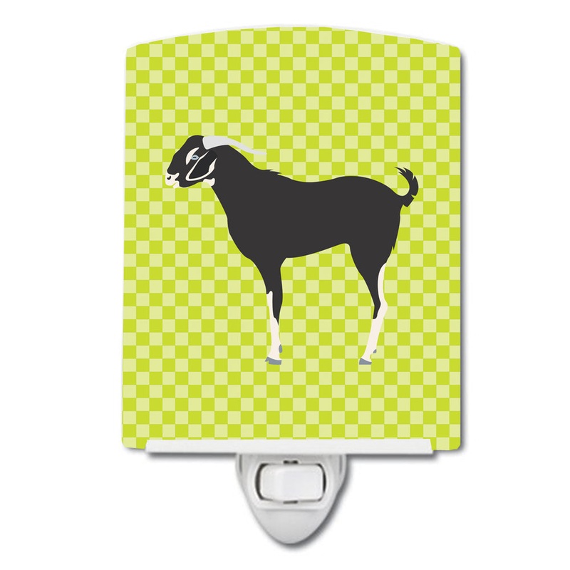 Black Bengal Goat Green Ceramic Night Light BB7710CNL