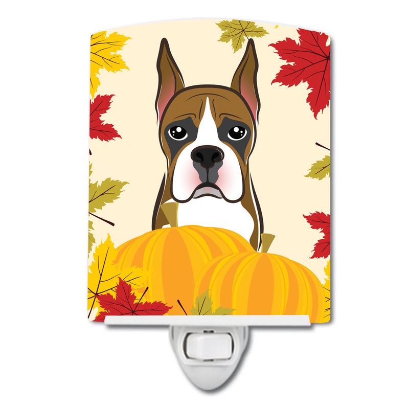 Boxer Thanksgiving Ceramic Night Light BB2029CNL