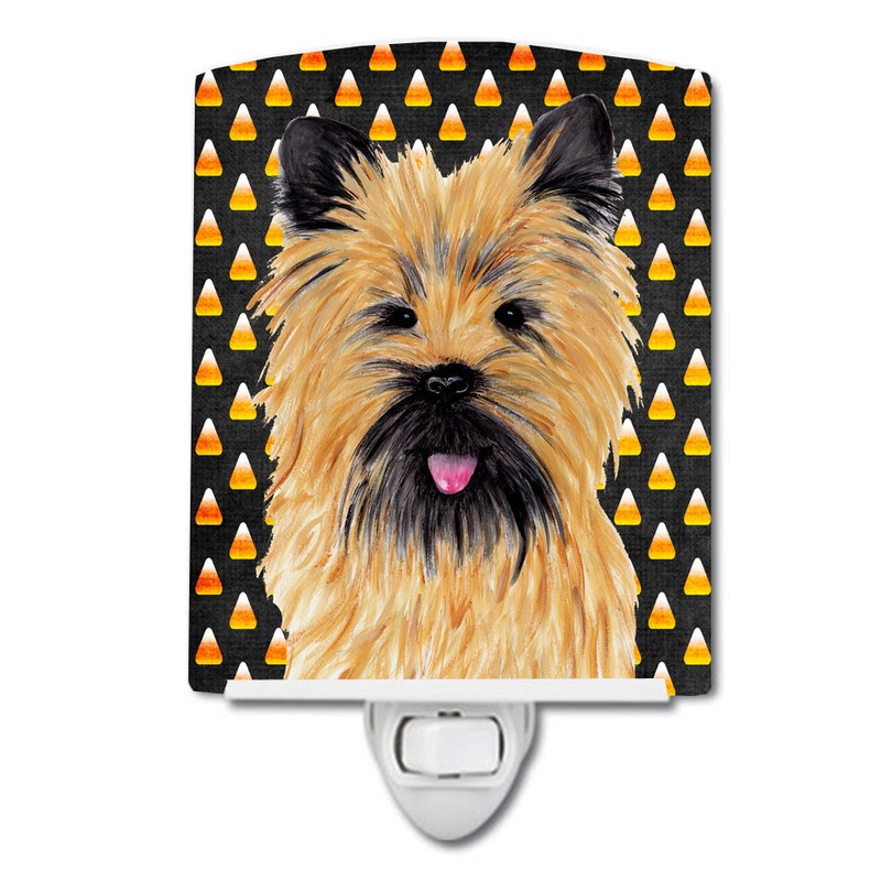 Cairn Terrier Candy Corn Halloween Portrait Ceramic Night Light SC9199CNL
