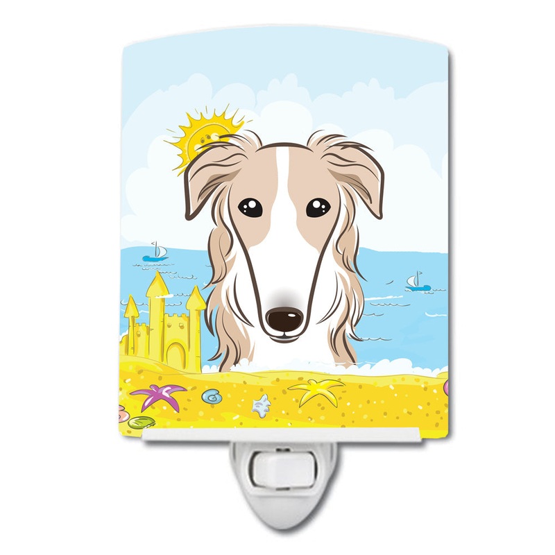 Borzoi Summer Beach Ceramic Night Light BB2096CNL