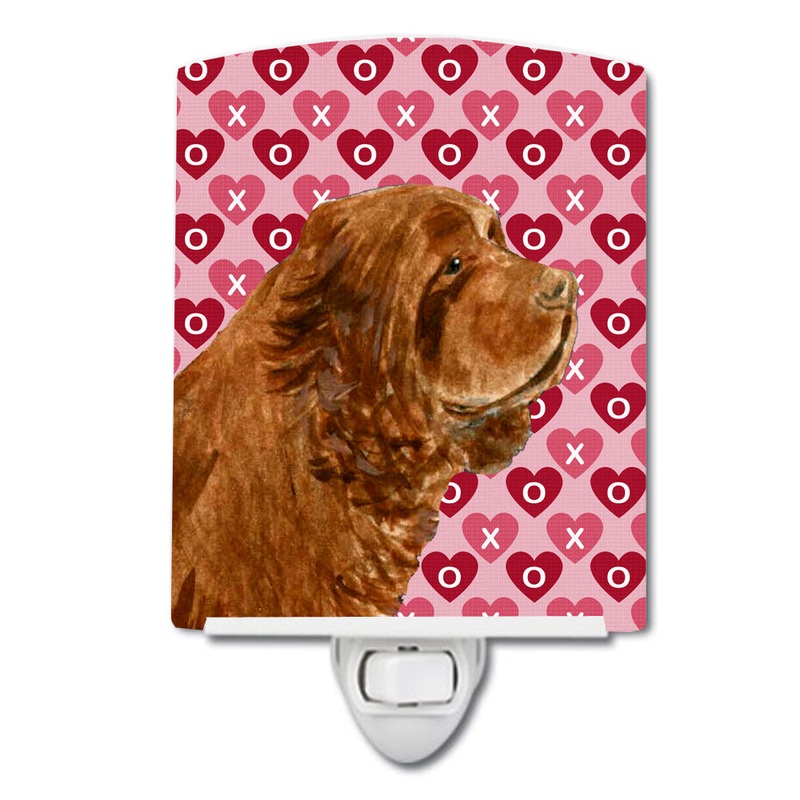 Sussex Spaniel Hearts Love Valentine's Day Ceramic Night Light SS4510CNL
