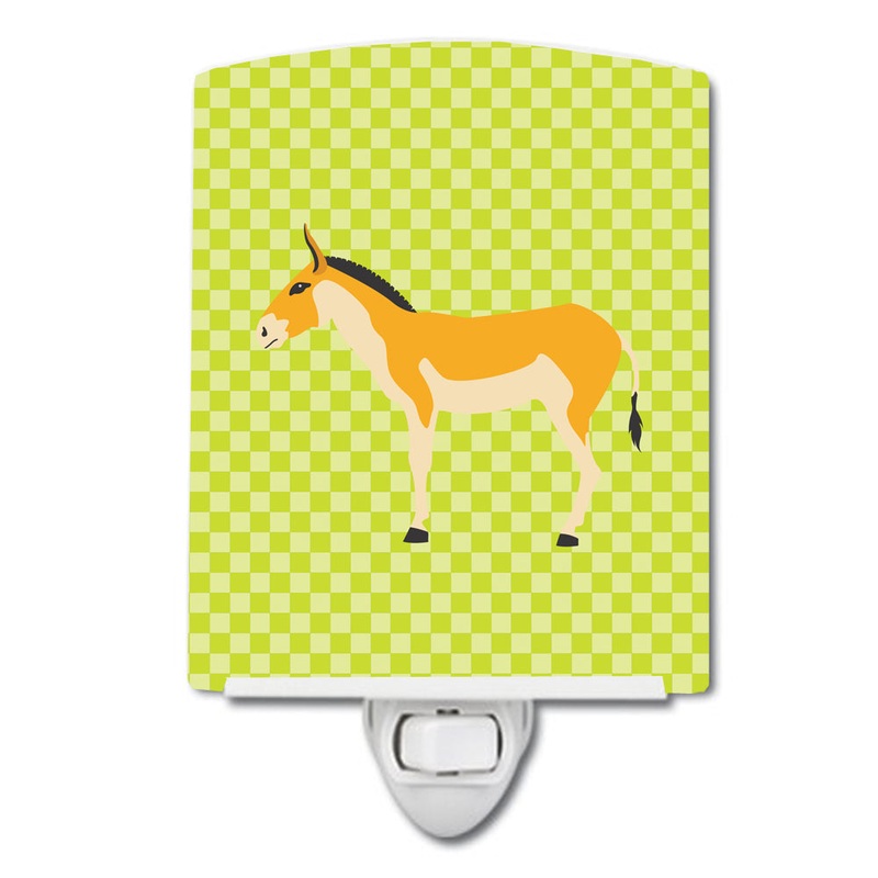Turkmenian Kulan Donkey Green Ceramic Night Light BB7680CNL