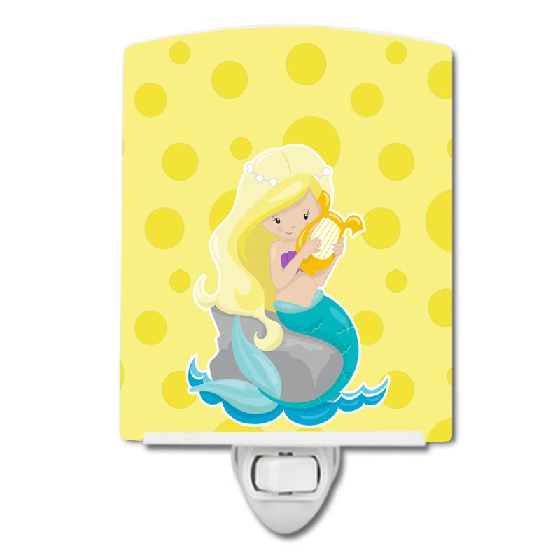 Beach Mermaid Blonde Hair Toni Ceramic Night Light BB8830CNL