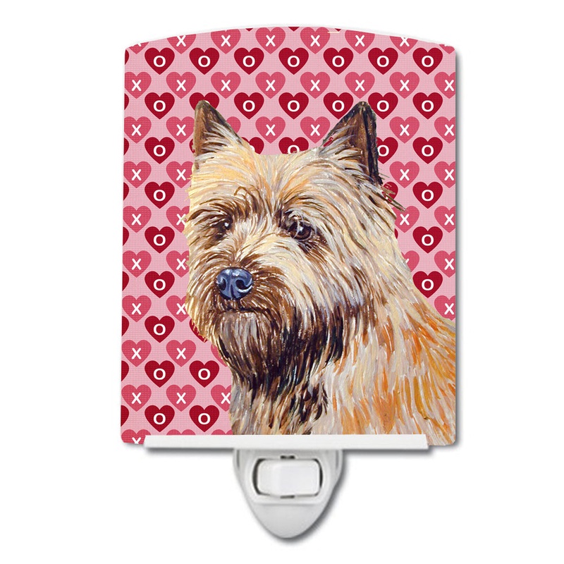 Cairn Terrier Hearts Love and Valentine's Day Portrait Ceramic Night Light LH9140CNL