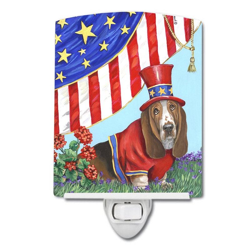 Basset Hound USA Ceramic Night Light PPP3014CNL