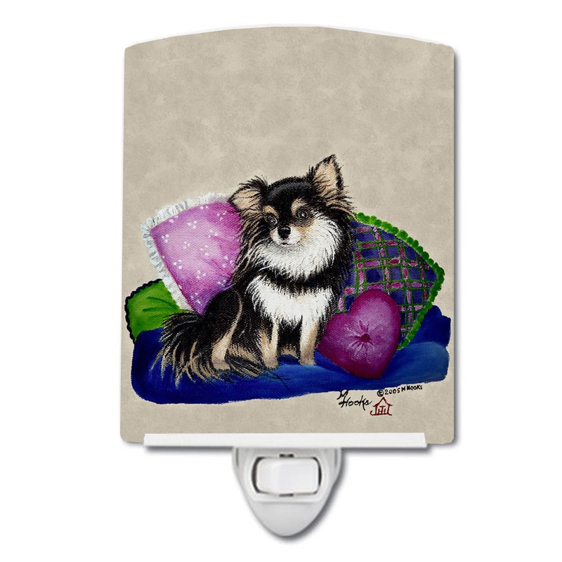 Chihuahua on their couch Ceramic Night Light MH1012CNL