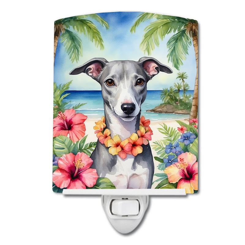 Whippet Luau Ceramic Night Light
