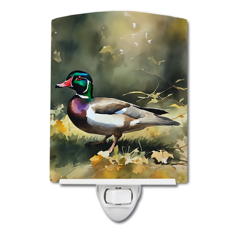 Wood Duck Ceramic Night Light