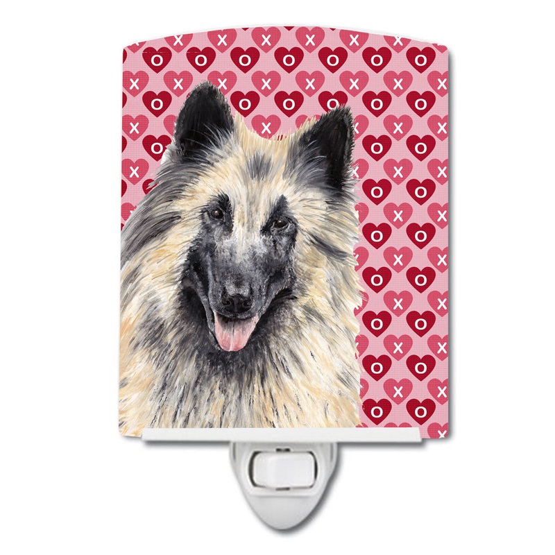 Belgian Tervuren Hearts Love and Valentine's Day Portrait Ceramic Night Light SC9247CNL