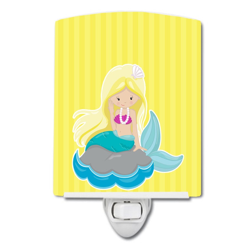 Beach Mermaid Blonde Hair #2 Ceramic Night Light BB8833CNL