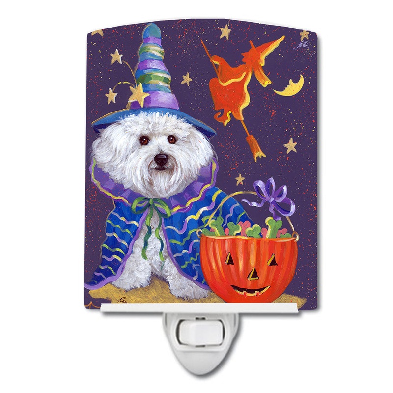 Bichon Frise Boo Halloween Ceramic Night Light PPP3020CNL