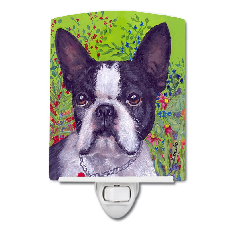 Boston Terrier Jungle Ceramic Night Light PPP3034CNL
