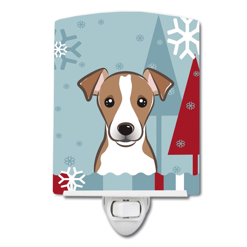 Winter Holiday Jack Russell Terrier Ceramic Night Light BB1756CNL