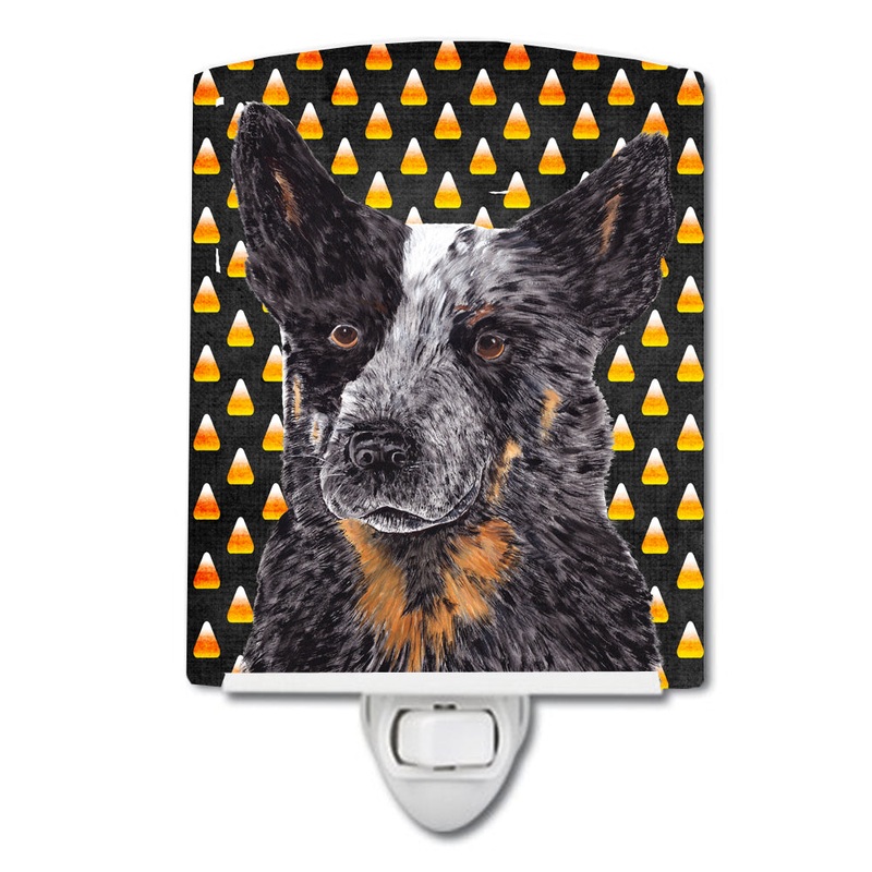 Australian Cattle Dog Candy Corn Halloween Portrait Ceramic Night Light SC9190CNL